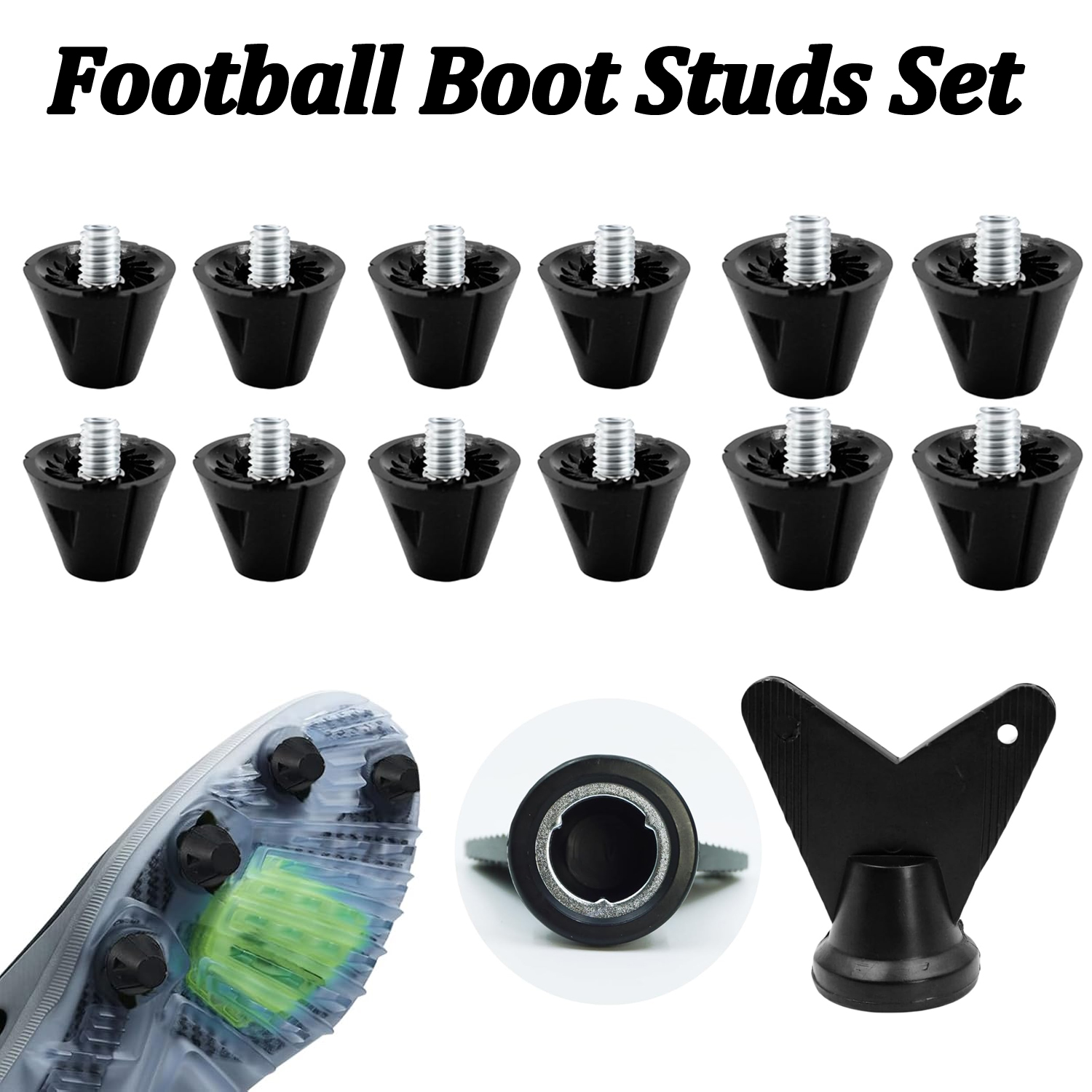 Sneaker Care Set - 4/12PCS Bocchette da calcio Borchie di