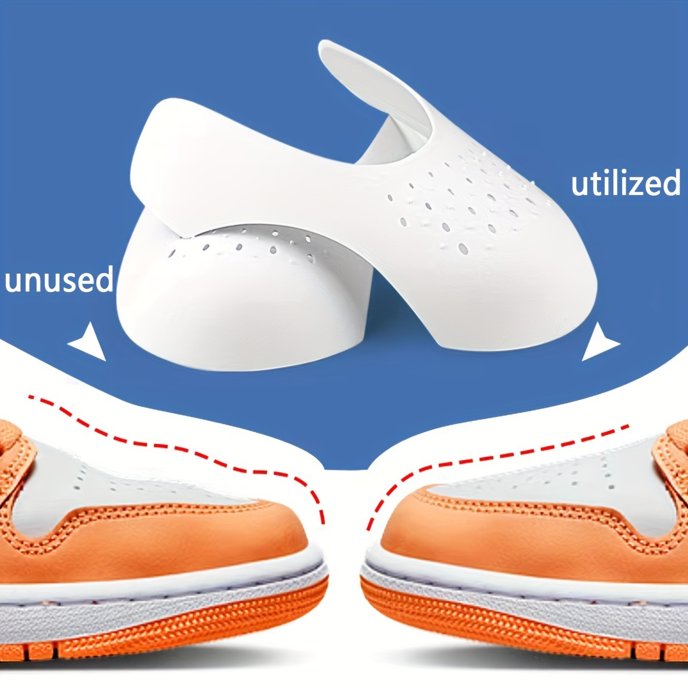 Sneaker Care Crease Protector - 4 Pezzi Protezioni Anti-Pieghe per Scarpe,